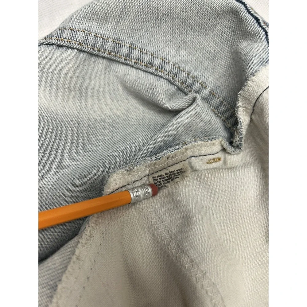 Vintage Levis  Jeans 36x31 Bell Bottom Flare Orange Tab 70s Distress Light Wash